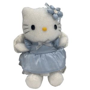 Blue Hello Kitty Angel Sanrio Plush 2001 Vintage Rare